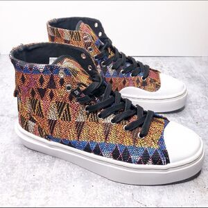 Clear Weather Aztec Style Mid Tops Shoes